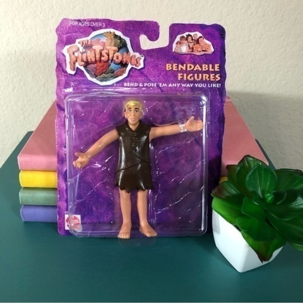 The Flintstones Barney Rubble Bendable Figures Poseable Figurine Movie Vintage